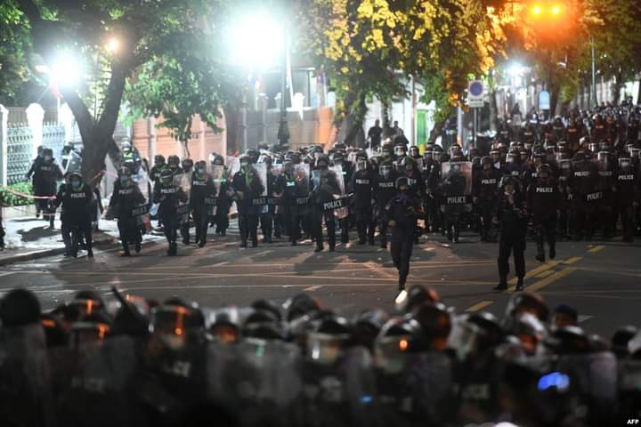 Thai Demonstrators gather again in Bangkok